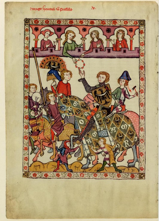 Henry IV Probus, Duke of Silesia-Wroclaw (From the Codex Manesse) a Unbekannter Künstler