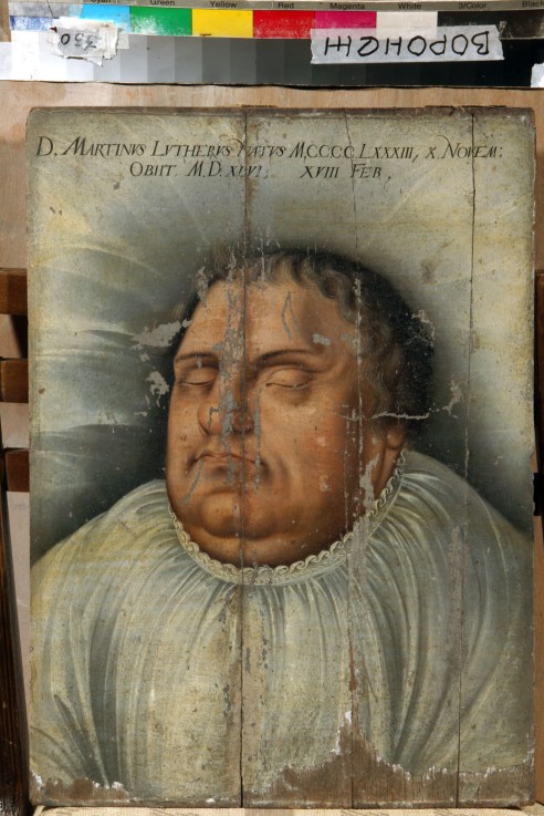Martin Luther on his deathbed a Unbekannter Künstler