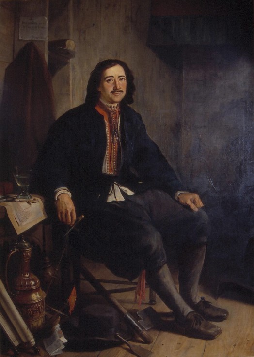 Peter I in his House in Zaandam a Unbekannter Künstler