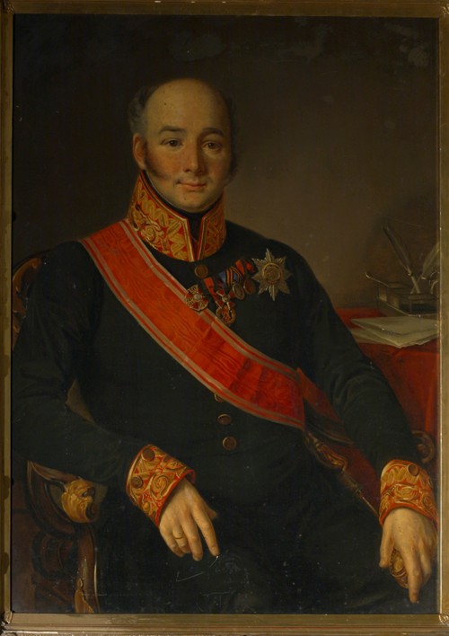 Portrait of Count Vasily Olsufyev (1796-1858) a Unbekannter Künstler