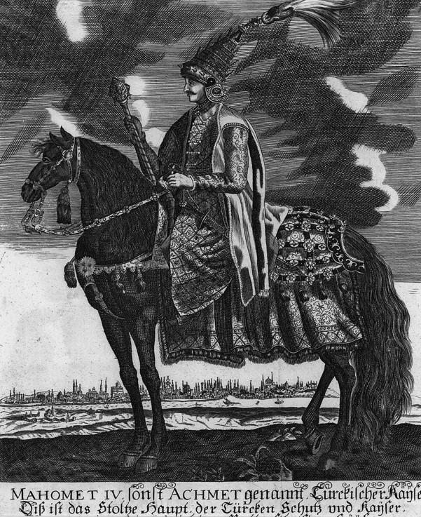 Sultan of the Ottoman Empire Mehmed IV, on horseback a Unbekannter Künstler