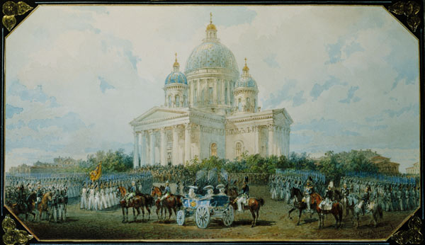The Trinity Cathedral in St. Petersburg, 1850 a Vasili Semenovich Sadovnikov