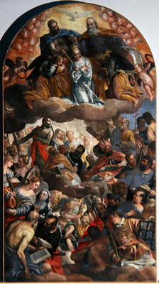 Coronation of the Virgin, 1586 (oil on canvas) a Veronese, Paolo (Paolo Caliari)