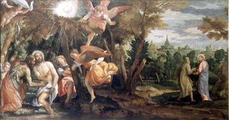 Baptism and Temptation of Christ a Veronese, Paolo (Paolo Caliari)