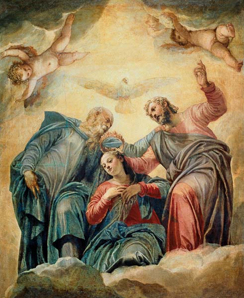 The Coronation of the Virgin a Veronese, Paolo (Paolo Caliari)