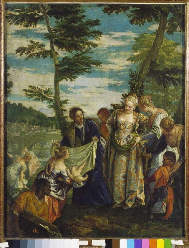 The Auffindung of the Moses boy a Veronese, Paolo (Paolo Caliari)