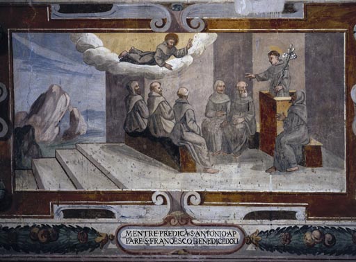 Der Heilige Franziskus erscheint den Bruedern in Arles a Vetralla Latium