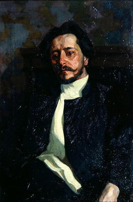 Portrait of Leonid Andreyev (1871-1919) 1903 (oil on canvas) a V.I. Rossinsky