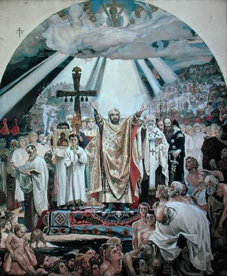 Baptism of Rus a Victor Mikhailovich Vasnetsov