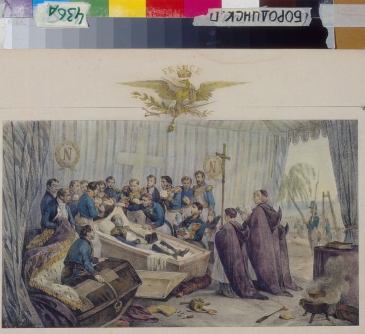 Opening Of Coffin Of Napoleon On Saint Helena Island on October 16, 1840 a Victor Vincent Adam