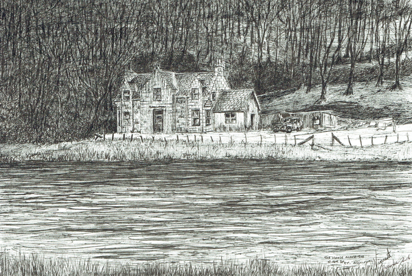 house across the river Spey a Vincent Alexander Booth