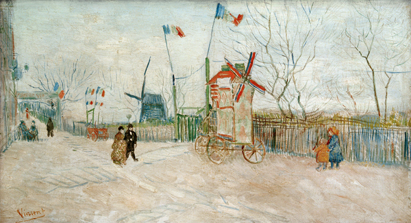 Giorno di festa a Montmartre a Vincent Van Gogh