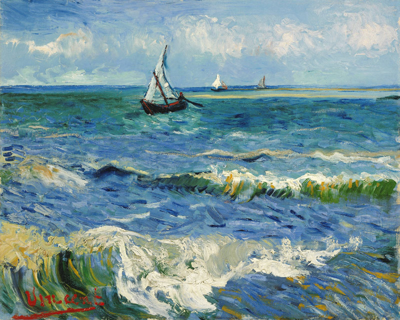Il mare a St.Maries 1888 a Vincent Van Gogh