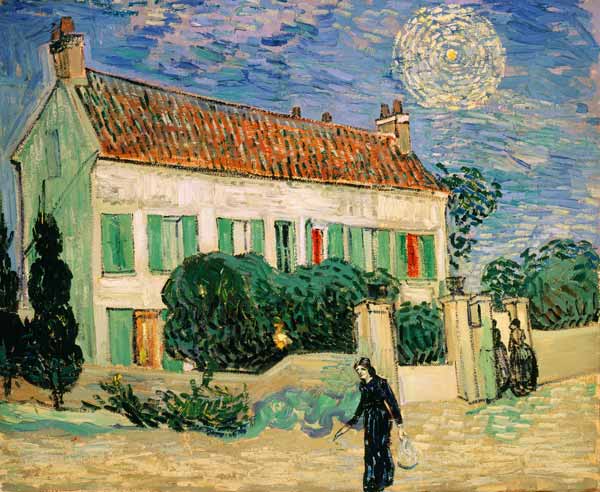 White House at Night a Vincent Van Gogh