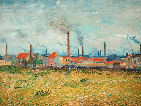 Factories in Asnières a Vincent Van Gogh