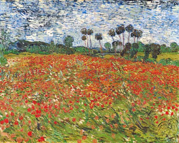Campo di papaveri, Auvers-sur-Oise a Vincent Van Gogh