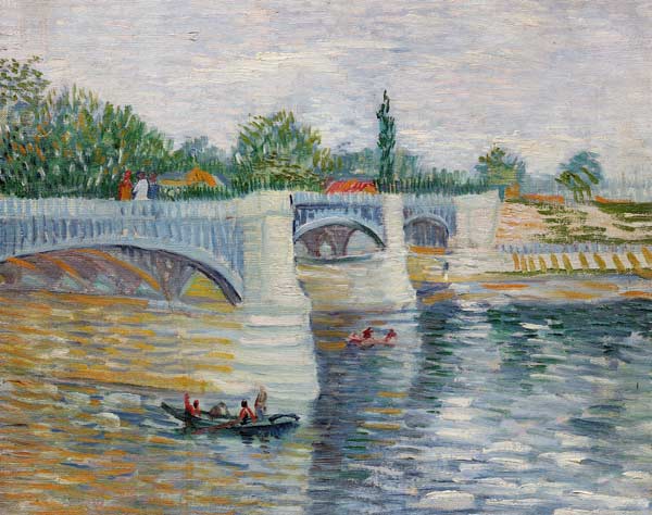 The his with the Pont de a La grandee a Vincent Van Gogh