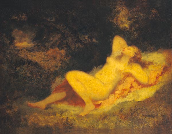 Sleeping Nymph a Virgilio N. Diaz de la Pena