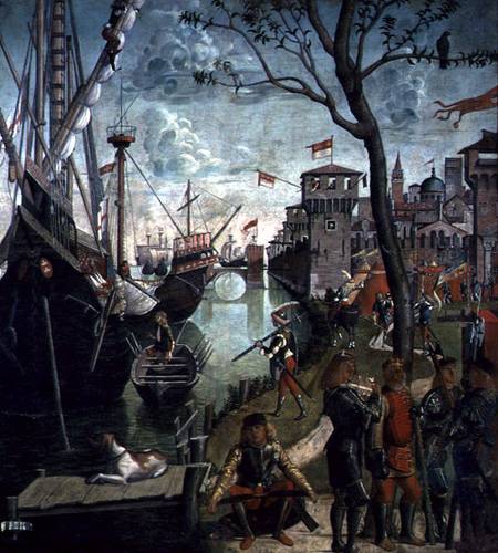 Arrival of St.Ursula during the Siege of Cologne, from the St. Ursula Cycle a Vittore Carpaccio