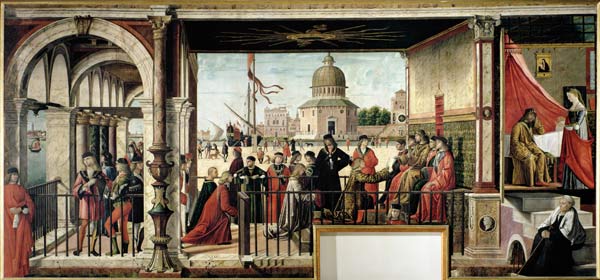 The Arrival of the English Ambassadors, from the St. Ursula Cycle a Vittore Carpaccio