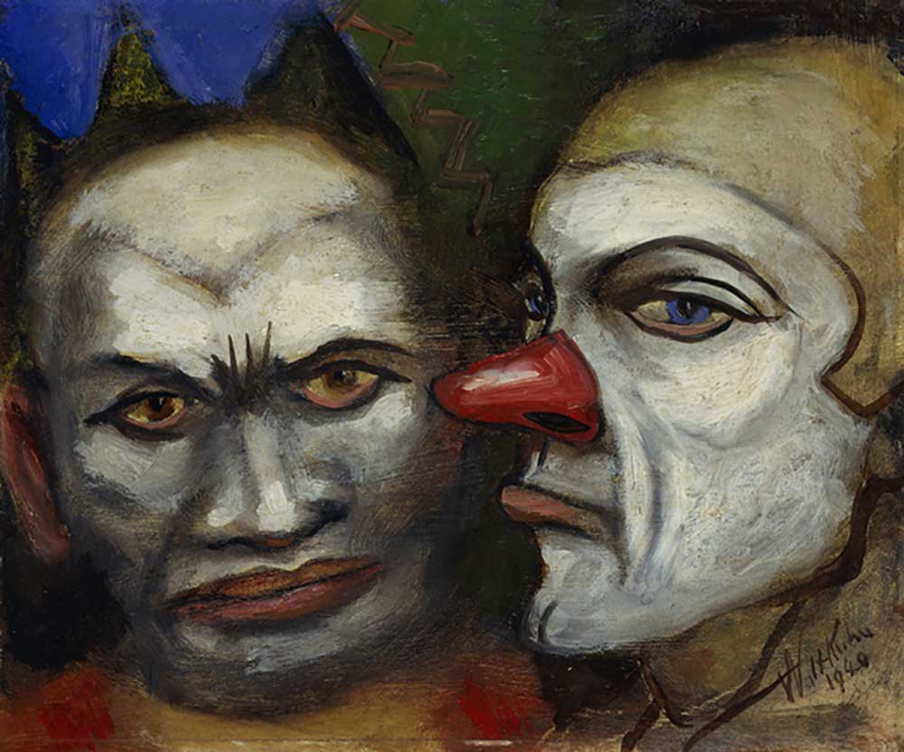 Two Clowns, 1940 a Walt Kuhn