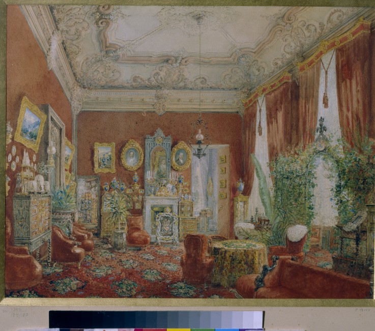 The Family Living Room in the Yusupov Palace in St. Petersburg a Wassili Sadownikow