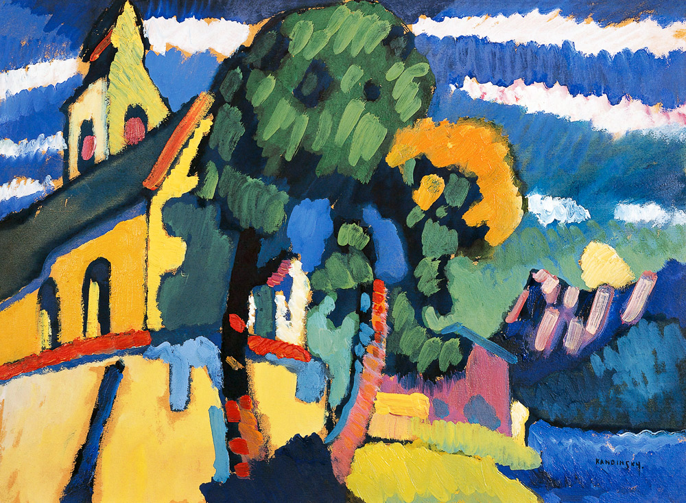 Village Church in Riegsee a Wassily Kandinsky