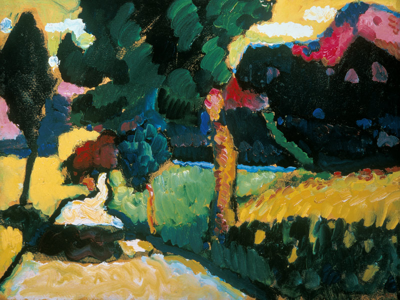 Murnau, summer landscape. a Wassily Kandinsky