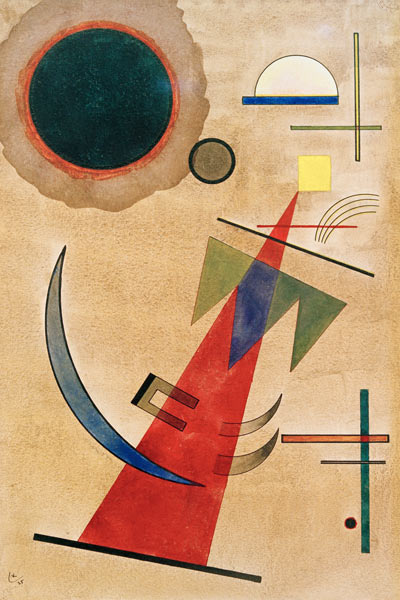 Pointed Red Shape a Wassily Kandinsky