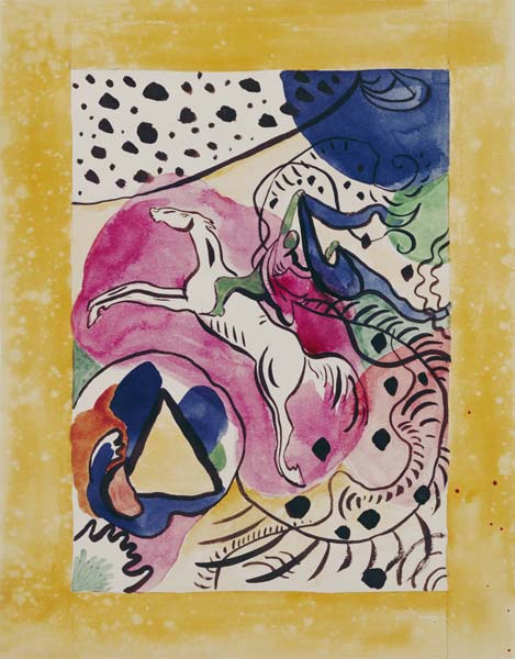Outline for the almanac the blue rider a Wassily Kandinsky