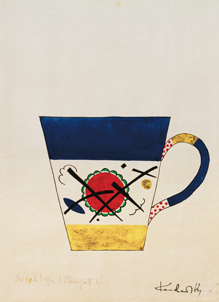 Sketch for a milk cup a Wassily Kandinsky