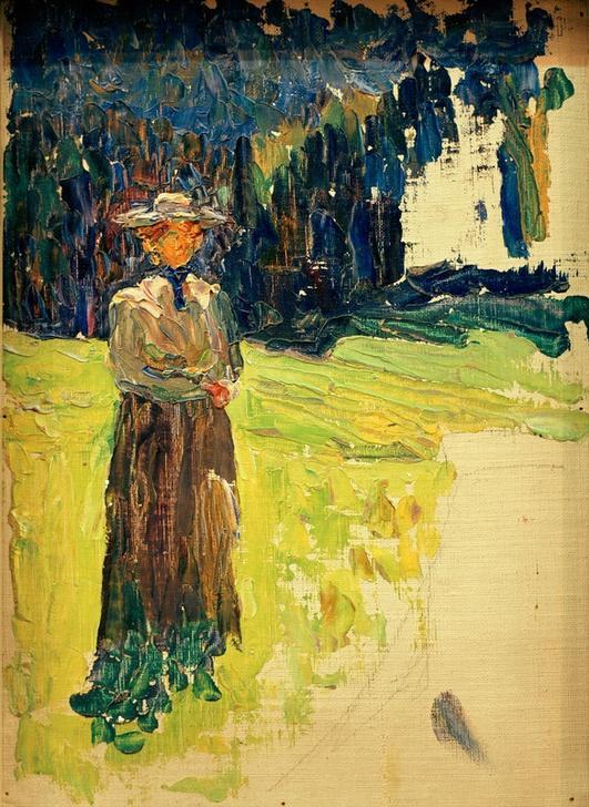 Kochel - Woman Standing… a Wassily Kandinsky