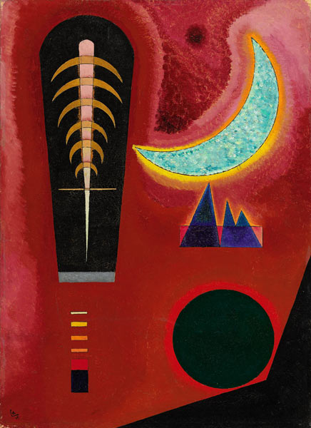 Loses im Rot a Wassily Kandinsky