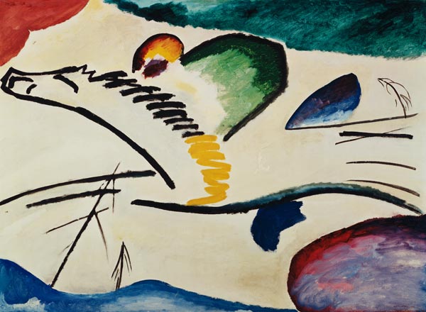 Lyrical (rider to horse) a Wassily Kandinsky