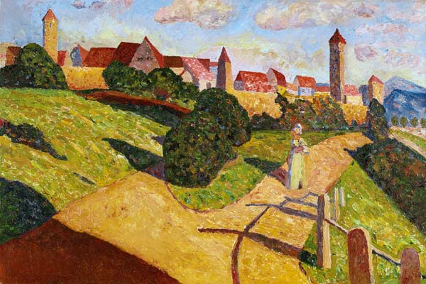 Rothenburg ob der Tauber a Wassily Kandinsky
