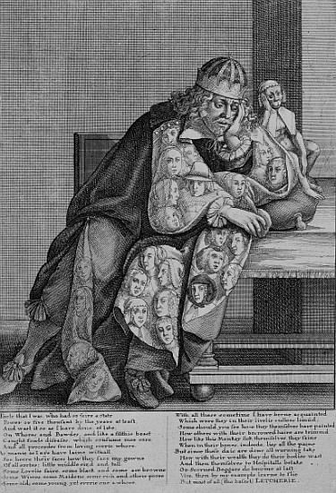 Illustration to Thomas Killigrew''s poem ''Letcherie'', c.1664 a Wenceslaus Hollar