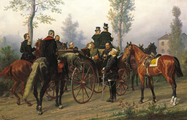 Napoleon III and Bismarck after the Battle of Sedan a Wilhelm Camphausen