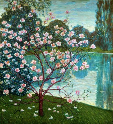 La pesca di primavera,ponte di Clichy - olio su tela di Vincent van Gogh