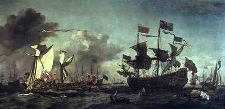 Royal Visit to the Fleet a Willem van de Velde il Giovane