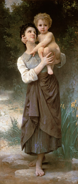 Mother and Child a William Adolphe Bouguereau
