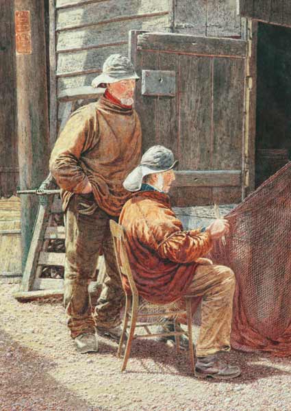 Mending the Nets, Hastings a William Biscombe Gardner