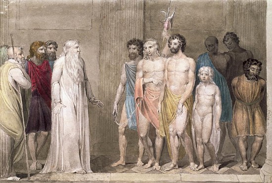 St. Gregory and the British Captives a William Blake
