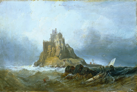 St. Michael's Mount, Cornwall a William Clarkson Stanfield