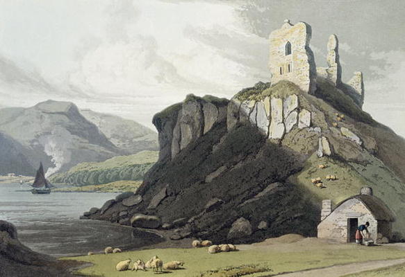 Arros Castle, Isle of Mull, from 'A Voyage Around Great Britain Undertaken Between the Years 1814 an a William Daniell