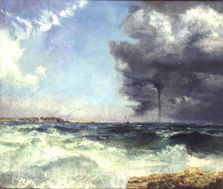 A Stormy Crossing a William Henry Bartlett
