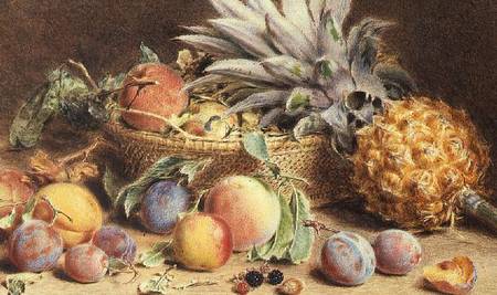Still Life with fruit a William Henry Hunt