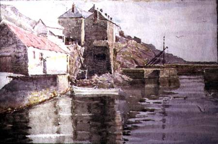 Harbour Entrance, Polperro  on a William Holt Yates Titcomb