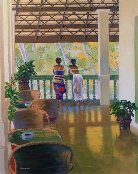 Veranda (oil on board) 