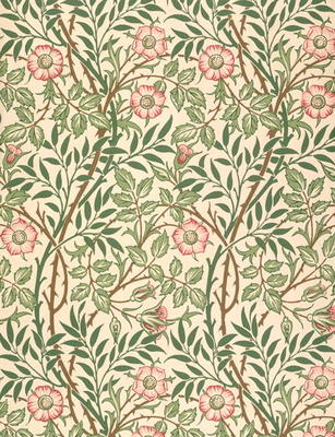 Sweet Briar' design for wallpaper, prin - William Morris come stampa  d\'arte o dipinto.