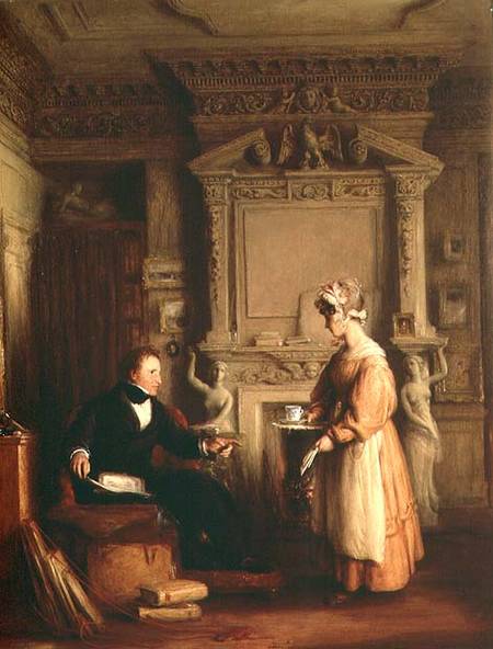 John Sheepshanks and his maid a William Mulready